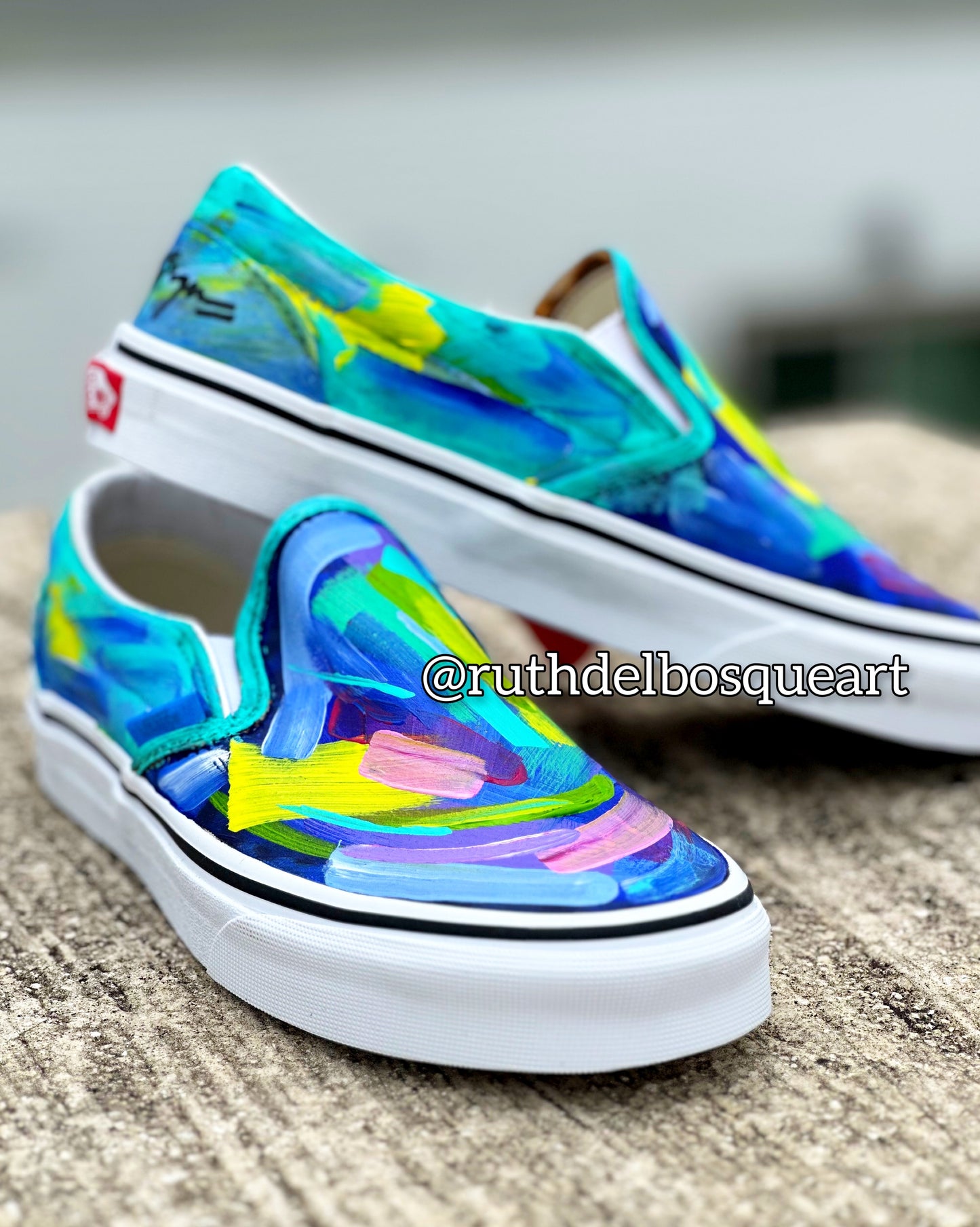 Art Sneakers - Rainbow Mint