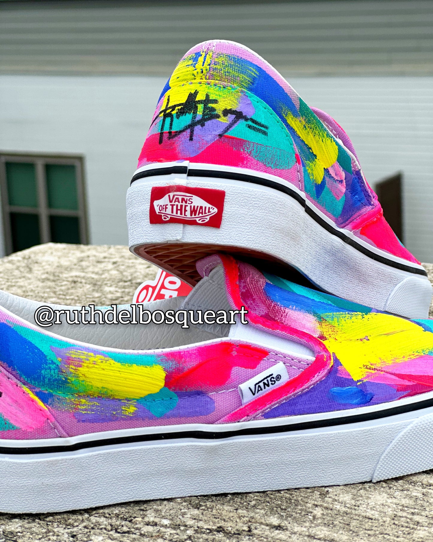 Art Sneakers - Rainbow Pink