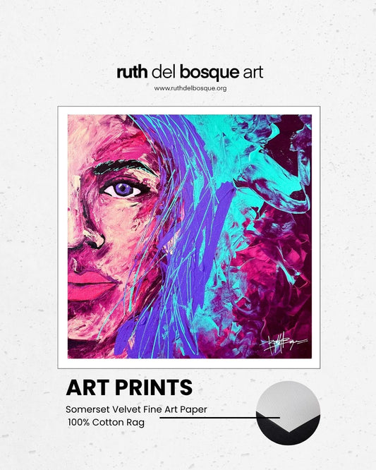 Violet- Print 20x20