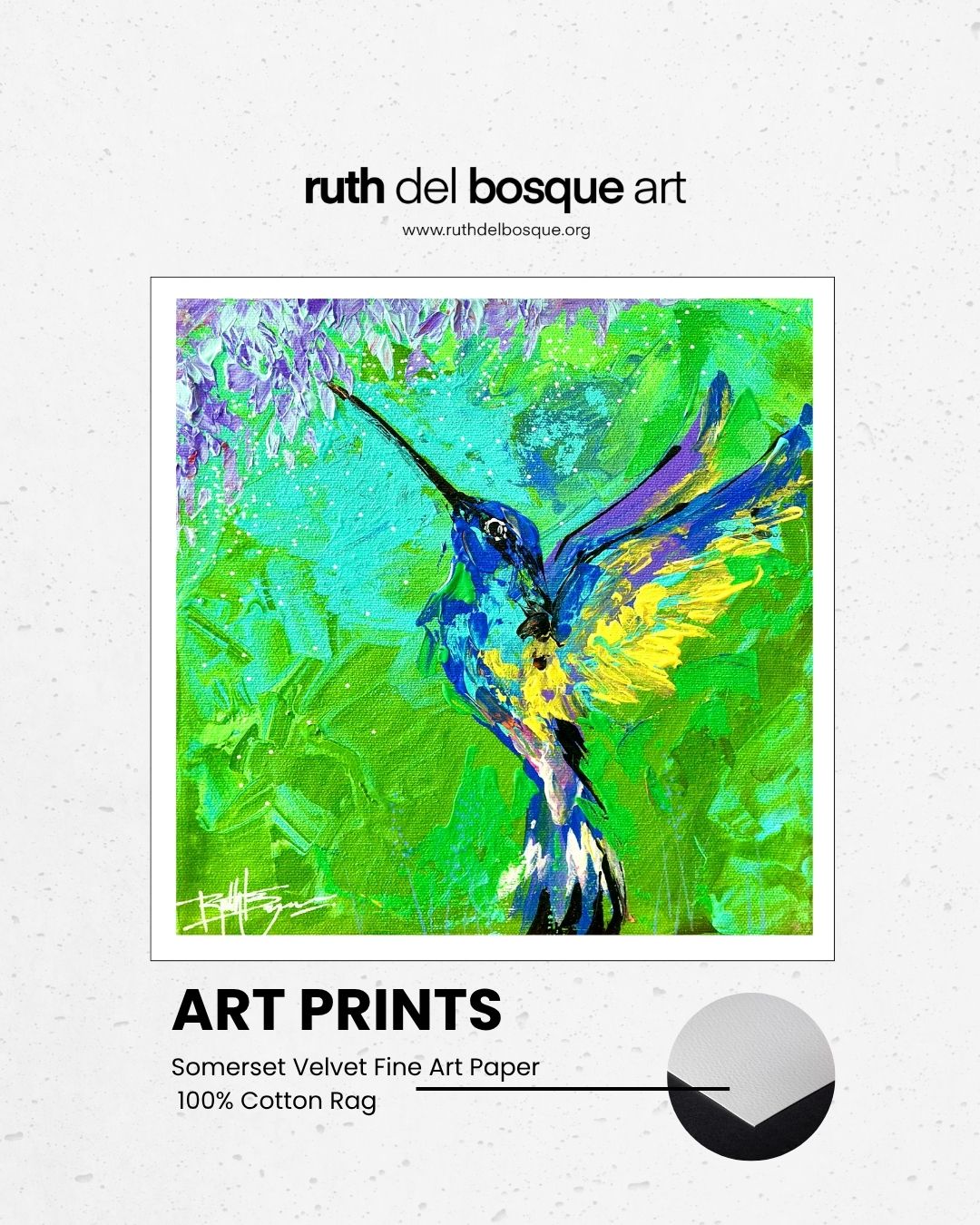Hummingbird - Print 10x10