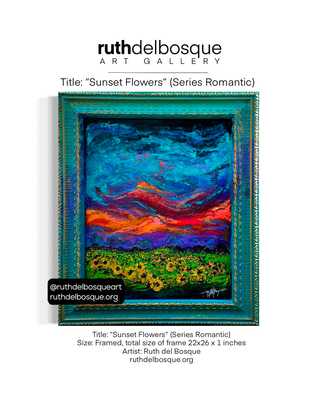 Sunset Flowers - Series Romantic