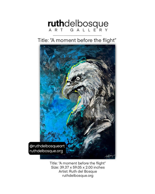 A moment before the flight