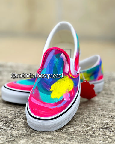 Art Sneakers - Rainbow Pink