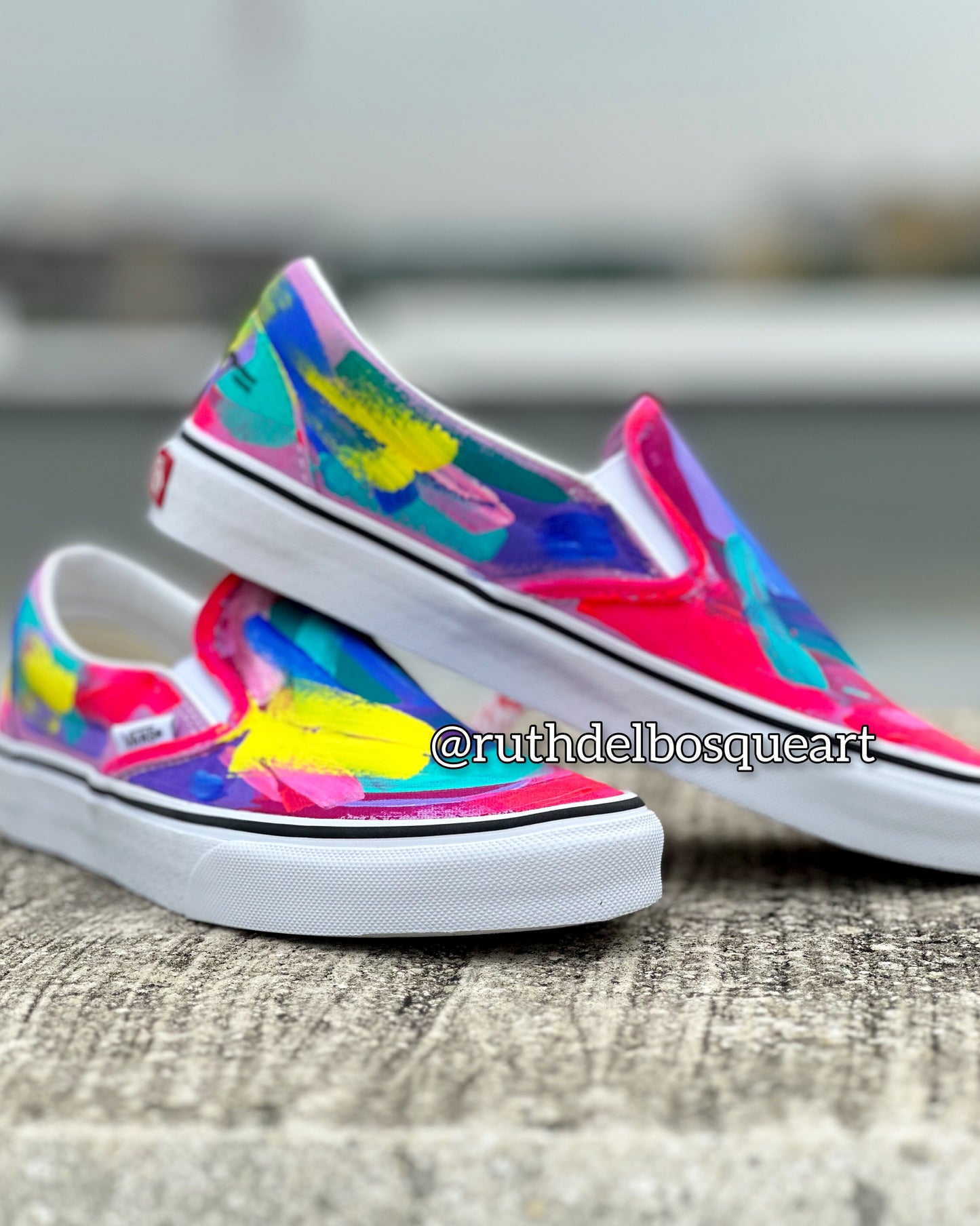 Art Sneakers - Rainbow Pink