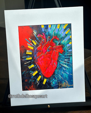 Matted Print - Heart Beat